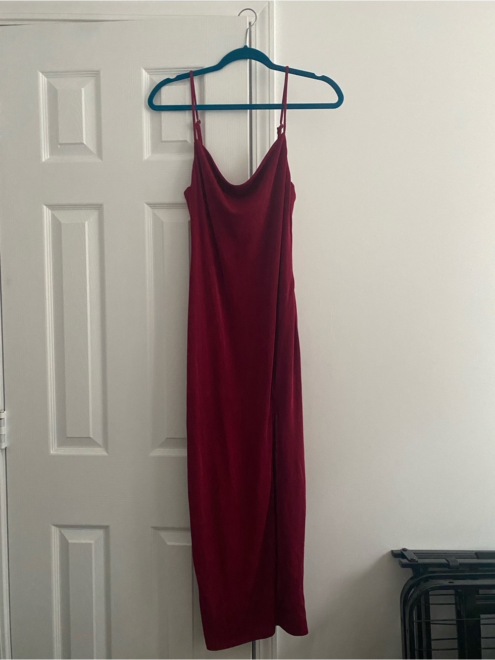 Petal and Pup’s Diani Dress in Wine | Slip Midi Dress with Cowl Neck Size 4